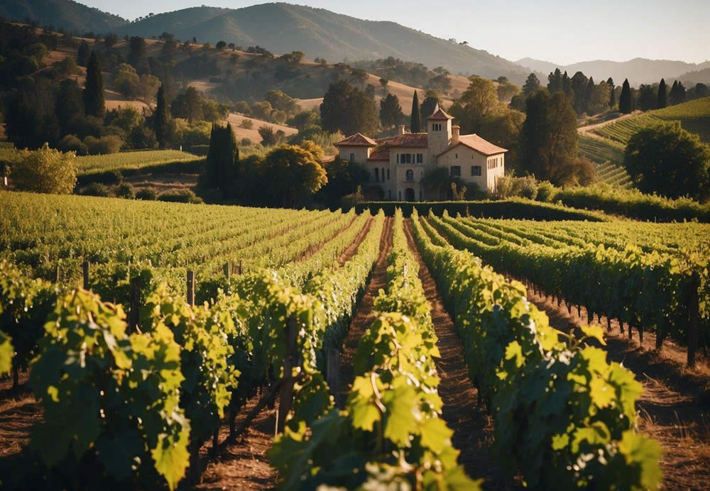 Rolling vineyards, elegant chateaus, and lush greenery surround the top Napa wineries, offering a luxurious wine tour experience from San Francisco